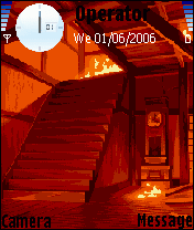 fire in a house
