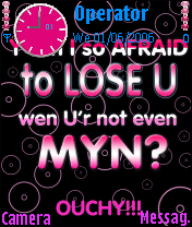 y AM I SO AFRAID to lose u??