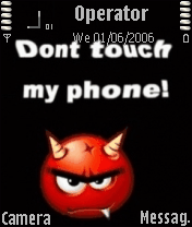 Don't touch my phone