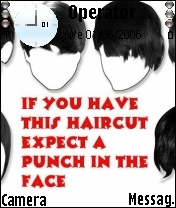 emo haircut