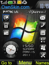 Animated Windows Theme - Mobile Themes for Nokia Asha 203