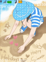 夏日的海滩