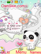 panda in love