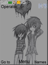 sketch emo couples