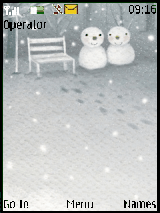 couple snowman