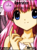 pink anime girl