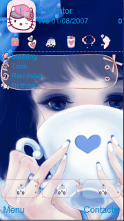 blue girl