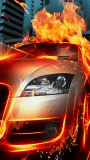 Audi in fire